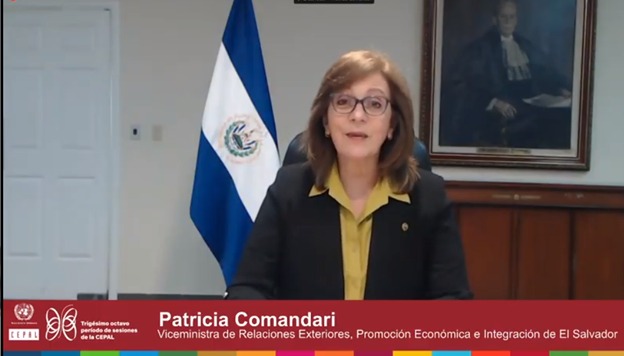 CEPAL (@cepal_onu) on Twitter photo Viceministra de <a href="/cancilleriasv/">Cancillería de El Salvador 🇸🇻</a> Patricia Comandari: El #COVID19 nos ha demostrado lo vulnerable que somos. Nuestro gobierno ha priorizado tres áreas de trabajo para enfrentar la crisis: reactivación económica, bienestar social y seguridad pública. #PSEScepal2020 Viceministra de <a href="/cancilleriasv/">Cancillería de El Salvador 🇸🇻</a> Patricia Comandari: El #COVID19 nos ha demostrado lo vulnerable que somos. Nuestro gobierno ha priorizado tres áreas de trabajo para enfrentar la crisis: reactivación económica, bienestar social y seguridad pública. #PSEScepal2020