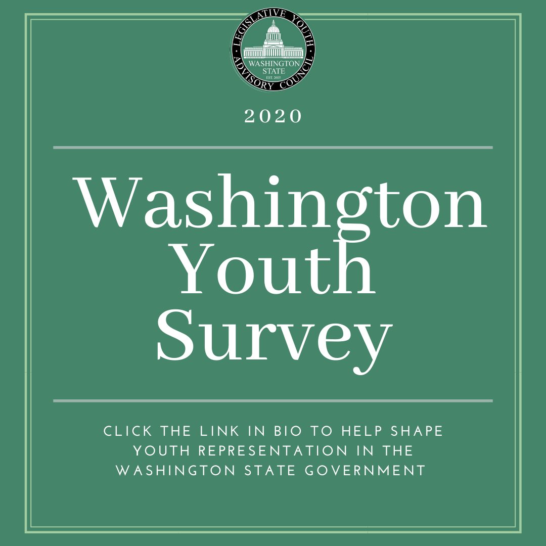 WashingtonLYAC's tweet photo. This survey is designed to determine exactly how youth across Washington should be represented in the state government and what support they still need. Responses from this survey will guide our focus for the upcoming years. Link in bio!! https://t.co/1rZgu5hvM9 https://t.co/Oz17rfOGXg