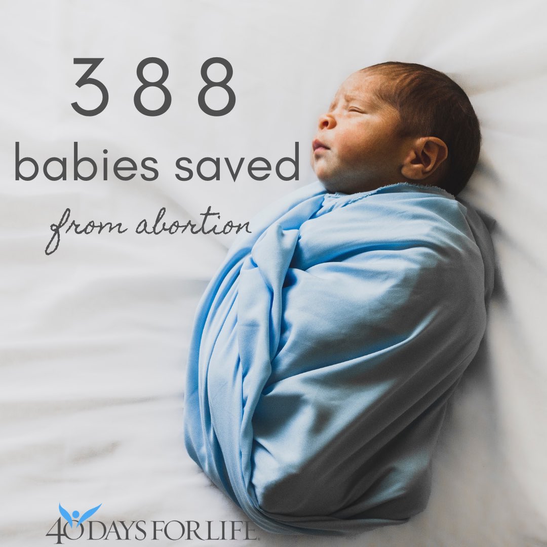 CarneyShawn's tweet photo. Baby saved reports are up 28% during the largest ⁦@40daysforlife⁩ ever! https://t.co/Sf50GcfbFJ