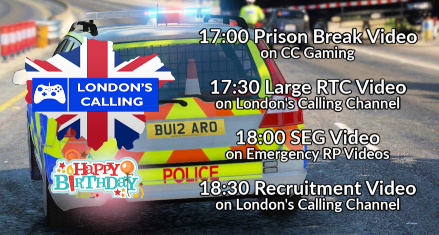 LondCallingRPC's tweet photo. This Wednesday is our 7th birthday! Check out our special videos  and make sure you tune in on the day! https://t.co/f5DMYKnq3n