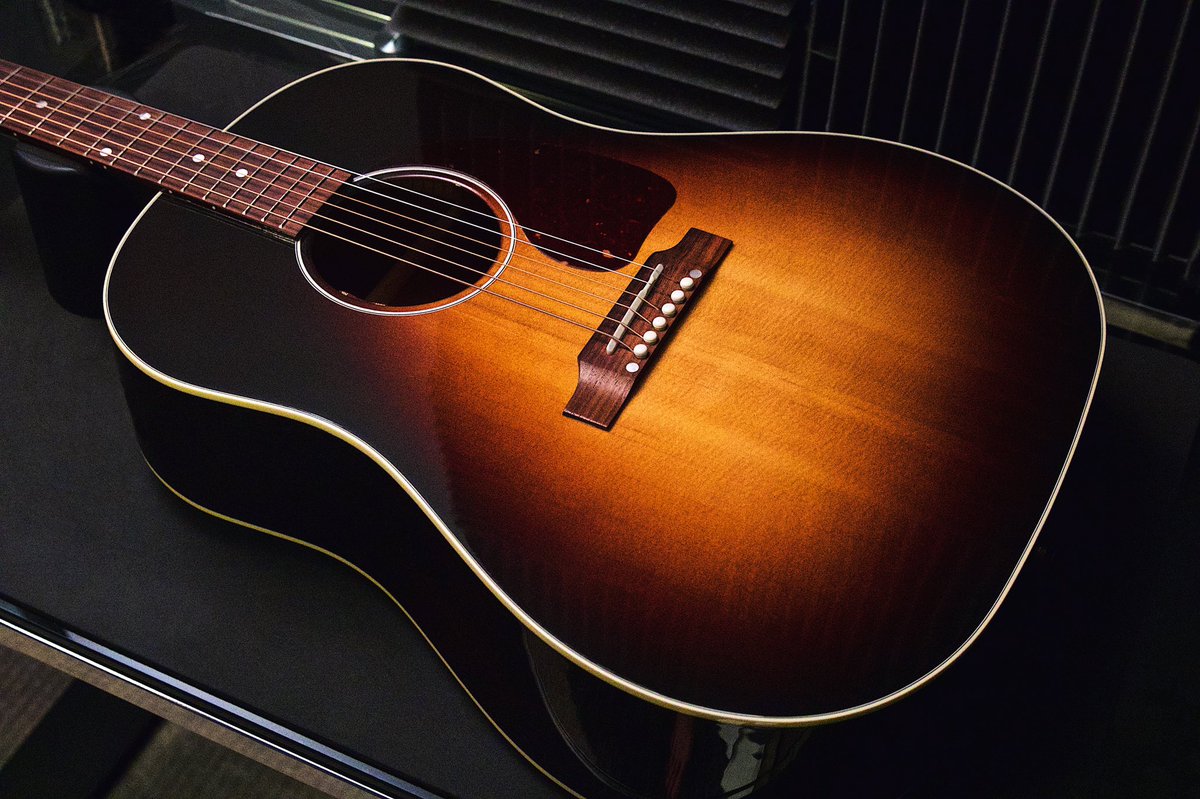 VinylSons's tweet photo. Spending some time with this Gibson J-45 Standard from Long &amp; McQuade Hamilton this month. After a fresh set of strings and a quick polish, this guitar looks and sounds great. #Gibson #AcousticGuitar https://t.co/W6r36WnQU7