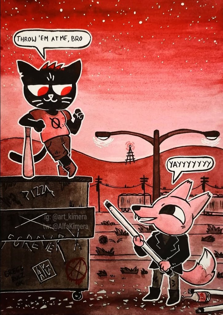  #Maetober2020 day 26: Smash"Smashing lightbulbs makes me feel alive"  #nitw  #nightinthewoods  #drawtober  #drawtober2020  #artober  #Artober2020  #inktober2020  #inktober