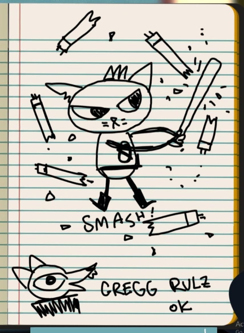  #Maetober2020 day 26: Smash"Smashing lightbulbs makes me feel alive"  #nitw  #nightinthewoods  #drawtober  #drawtober2020  #artober  #Artober2020  #inktober2020  #inktober