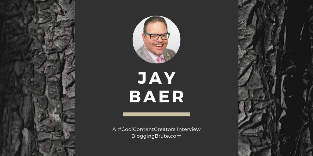 TeachWealthy's tweet photo. A #CoolContentCreators Interview with an incomparable speaker and author, @JayBaer. 

https://t.co/lugZwZ6MZV via @BloggingBrute https://t.co/afb6uORHlj