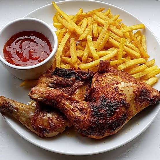 12. SMALL CHOPS OR CHICKEN AND CHIPS?