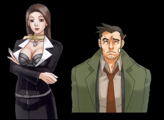 earlier version of Maya, Mia, Gumshoe, and Larry's sprites