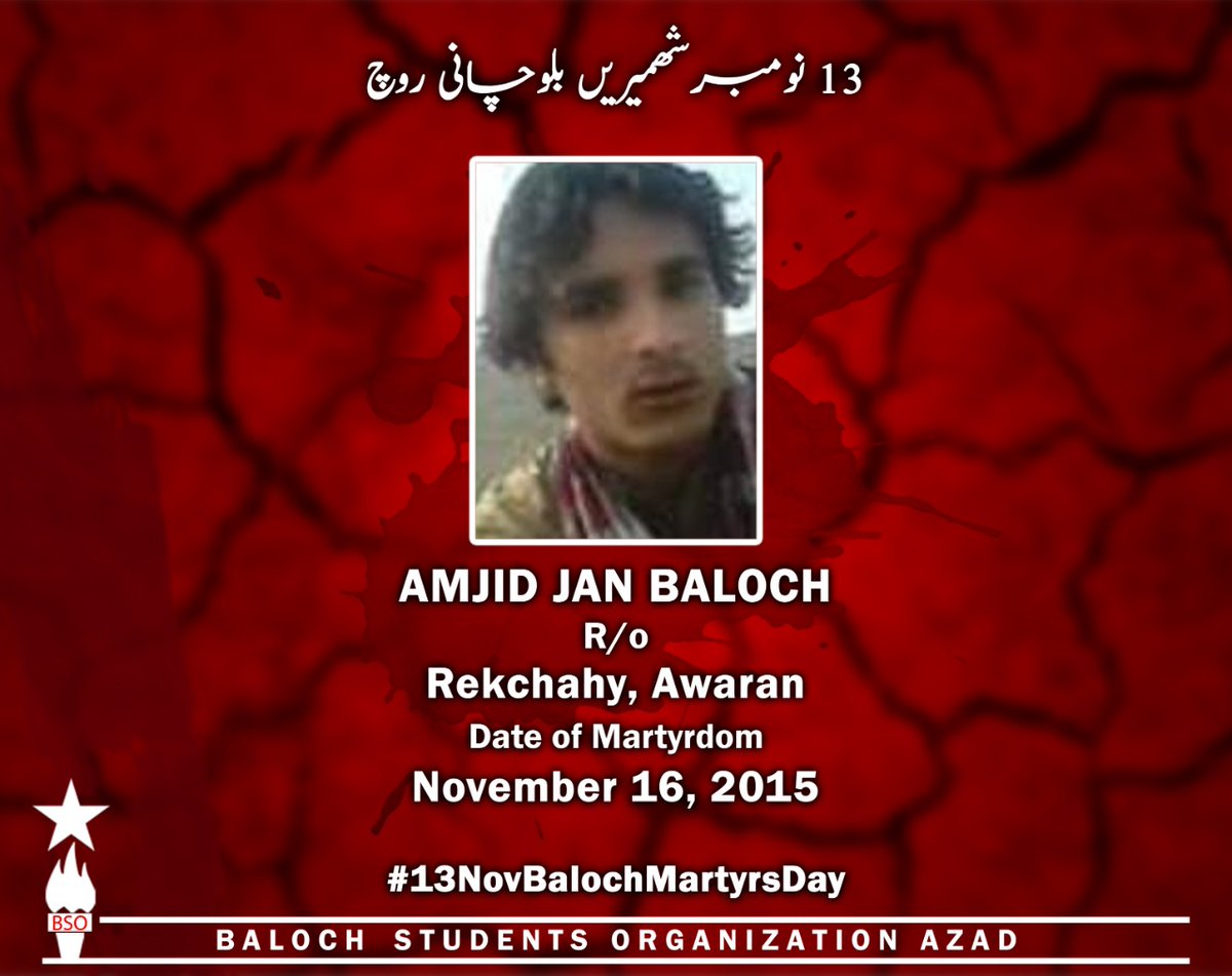 BSO__AZAD's tweet photo. #13NovBalochMartyrsDay https://t.co/a4QY7RHJZo