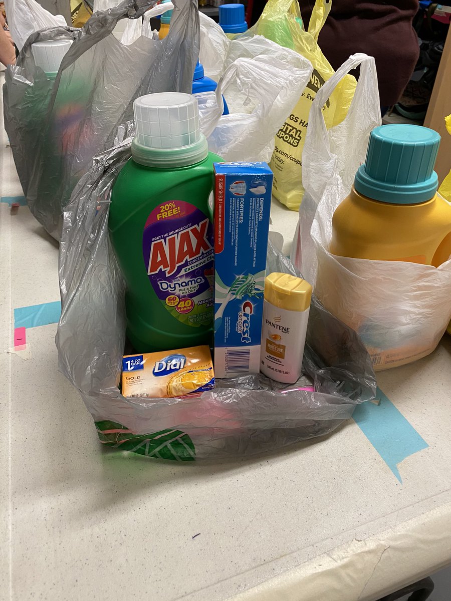 NAMSMath's tweet photo. NAMS Food Pantry is back at it again! Helping 12 families this week with groceries and toiletries. https://t.co/3MUw97fO9B