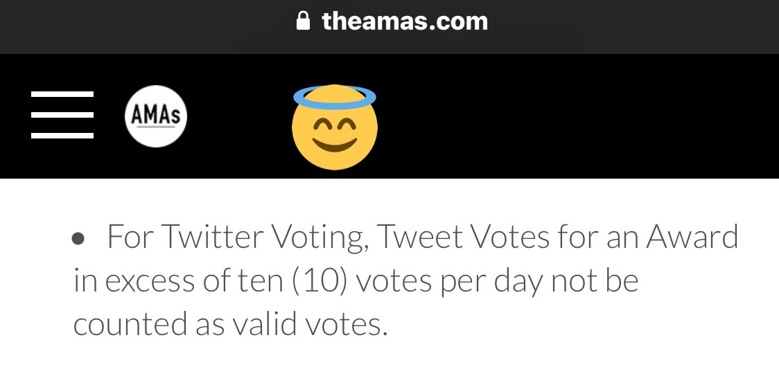 SMent_EXO's tweet photo. [🗳❗️] AMAs for Favorite Social Artist Twitter Voting Rules!!

⭕️ I’m Voting For EXO For Favorite Social Artist At The #AMAs 

⭕️ RT Counted

❗️Tweet votes only 10 times per day ❗️

⭕️ vote also on website
👉🏻  https://t.co/Vu1AhGUpfc

@weareoneEXO https://t.co/m9qjc30y3w
