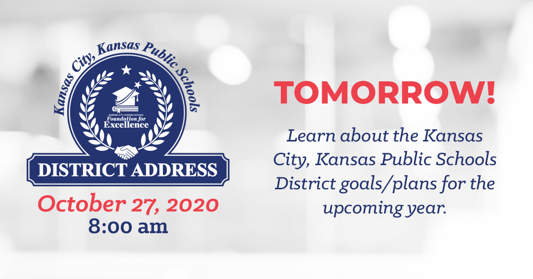 It's almost that time! Don't miss the opportunity to learn about the <a href="/kckschools/">Kansas City, Kansas Public Schools</a> District goals/plans for the upcoming year. Join us for the Kansas City, Kansas Public Schools District Address TOMORROW at 8 a.m. Once the event is live, you can join in at us02web.zoom.us/j/88992203878?….