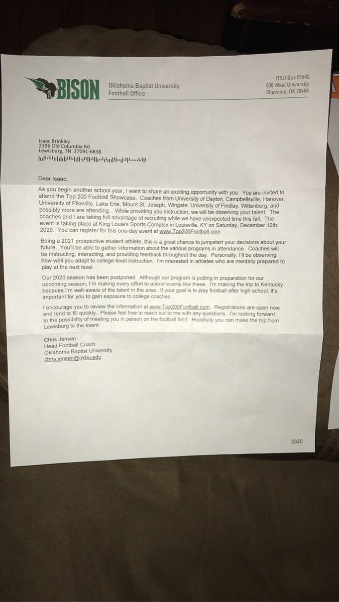 Thanks to <a href="/OBUCoachJensen/">Chris Jensen</a> and <a href="/theDariusDavis/">Darius Davis</a> for the invite! Look forward to it!