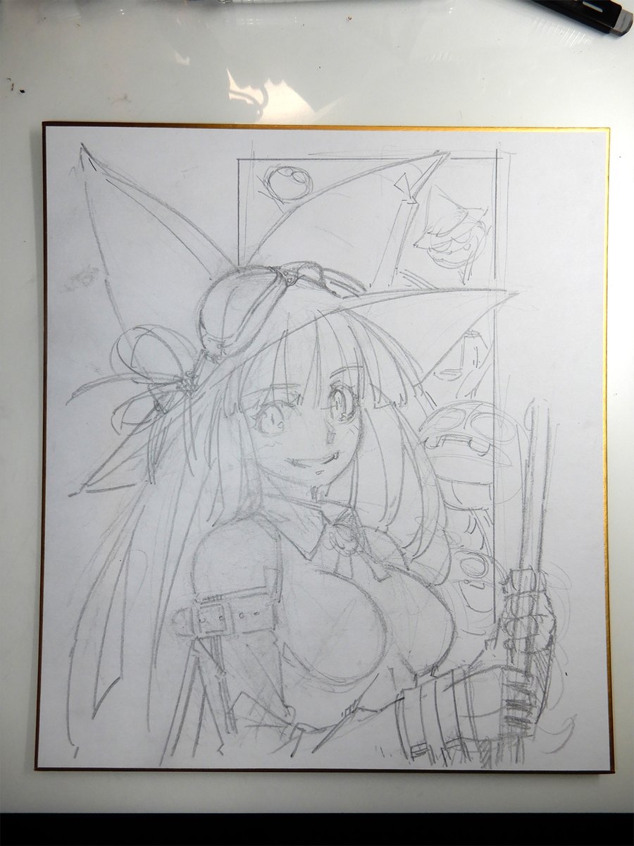 #ラフ 
ここまでキャラが大きいのは珍しいかも。 