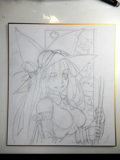 #ラフ 
ここまでキャラが大きいのは珍しいかも。 