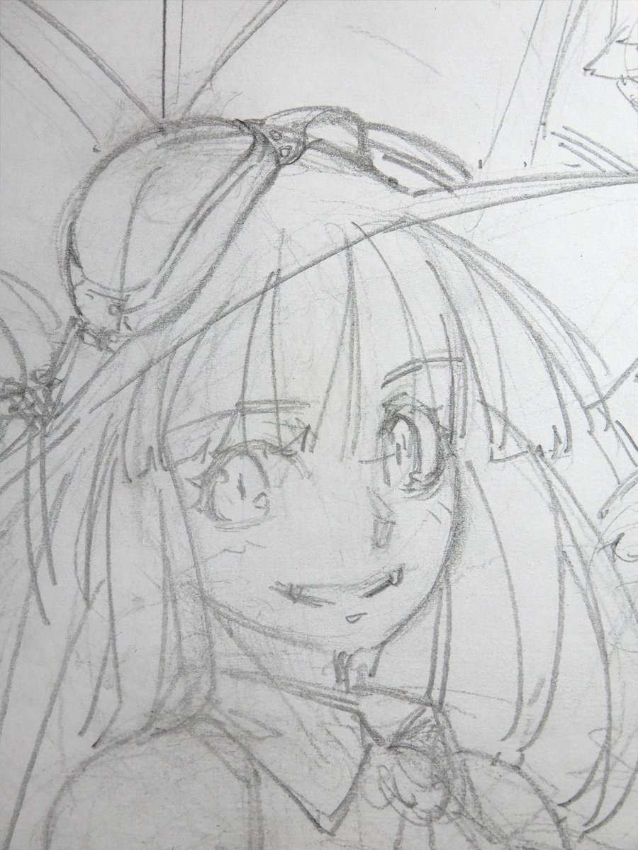 #ラフ 
ここまでキャラが大きいのは珍しいかも。 