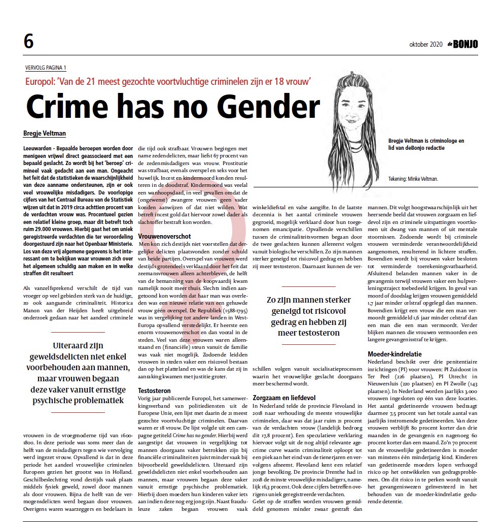 Wist je dat…

… Er jaarlijks zo’n 3000 vrouwen worden ingesloten?
… Er van de 3000 vrouwen 80% korter dan 3 maanden in de gevangenis verblijft, 60% korter dan 1 maand?
… 70% van deze vrouwen moeder is van minstens 1 minderjarig kind?