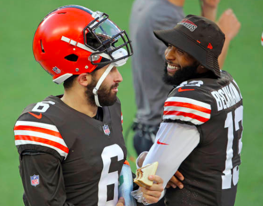 CLEsportsTalk's tweet photo. #Retweet this to send your best wishes and prayers to @OBJ! We will miss seeing you every Sunday wearing that orange and brown!!! #DawgCheck #Family https://t.co/npJ6qvlkS2
