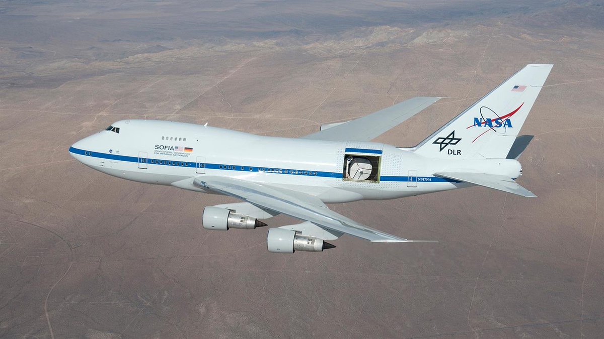 thiagosgbr's tweet photo. [O QUE É O TELESCÓPIO SOFIA??] @SOFIAtelescope 

Para que estejam preparados para o anúncio da Lua daqui a pouco, segue mini-#AstroThreadBR sobre esse telescópio! #AstroMais https://t.co/Jd26J7TxCX