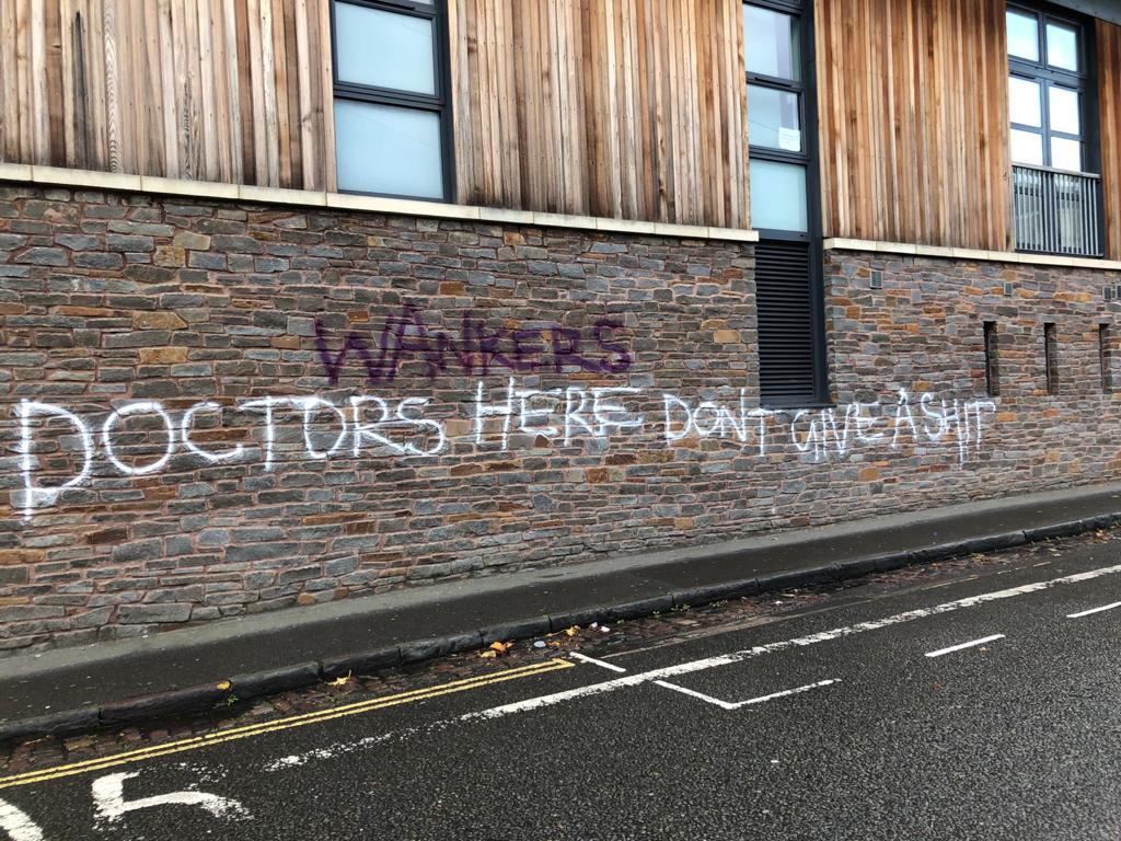 Shaba Nabi (@shabanabi) on Twitter photo Our dedicated, hardworking team of GPs came in on Mon morning to be faced with this.
The public is fed a diet of this narrative from <a href="/Telegraph/">The Telegraph</a> and <a href="/DailyMailUK/">Mail+</a>
We will continue serving our deprived population with pride
<a href="/jkaffash/">Jaimie Kaffash</a>
<a href="/NikkiKF/">Dr Nikita Kanani (she/her)</a>
<a href="/rvautrey/">Richard Vautrey</a>
<a href="/doctor_katie/">@DrKatie.BSky.Social</a>
<a href="/dr_zo/">Dr Zoe Norris</a> Our dedicated, hardworking team of GPs came in on Mon morning to be faced with this.
The public is fed a diet of this narrative from <a href="/Telegraph/">The Telegraph</a> and <a href="/DailyMailUK/">Mail+</a>
We will continue serving our deprived population with pride
<a href="/jkaffash/">Jaimie Kaffash</a>
<a href="/NikkiKF/">Dr Nikita Kanani (she/her)</a>
<a href="/rvautrey/">Richard Vautrey</a>
<a href="/doctor_katie/">@DrKatie.BSky.Social</a>
<a href="/dr_zo/">Dr Zoe Norris</a>