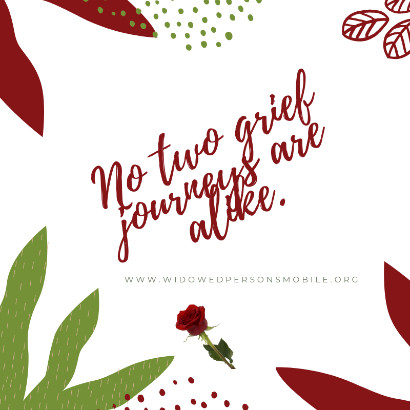 WidowedPersonAL's tweet photo. We all have similar, but different experiences. No two grief journeys are alike. https://t.co/Y5XNZHhhJS