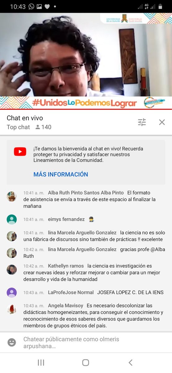 Olmeris4's tweet photo. El saber y el conocimiento están conectados en la sociedad y la intercuturaludad. 
#llColoquioInvetigaciónEduactiva 
 #ContextosMulticulturales
@Inectic
@Unilaguajira 
@jaroldiazc https://t.co/4N7JL7yvrP