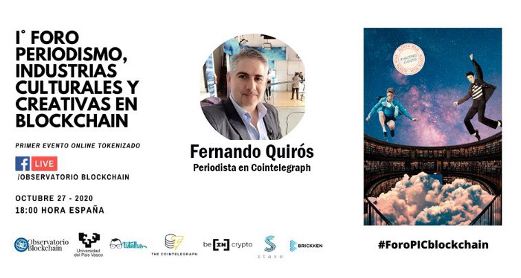ObserBlockchain's tweet image. Emocionadas de celebrar mañana, de la mano de @StaxeProject, el primer evento online tokenizado para reiniciar las industrias culturales y creativas #ForoPICBlockchain Muchas gracias a quienes nos acompañan en esta aventura 👉🏼events.staxe.io/es/events/8
