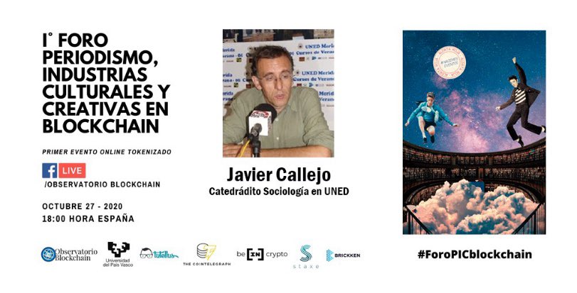 ObserBlockchain's tweet image. Emocionadas de celebrar mañana, de la mano de @StaxeProject, el primer evento online tokenizado para reiniciar las industrias culturales y creativas #ForoPICBlockchain Muchas gracias a quienes nos acompañan en esta aventura 👉🏼events.staxe.io/es/events/8