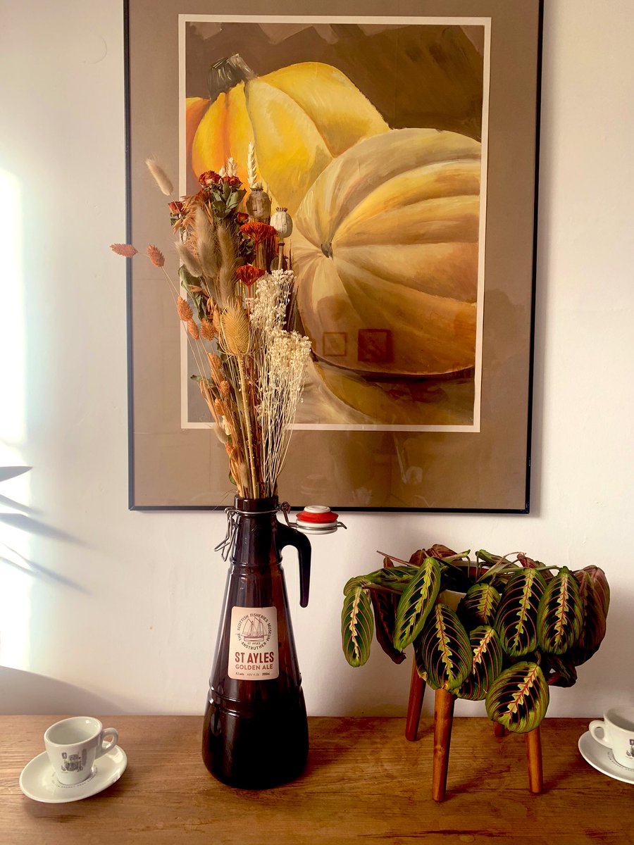 Until we can get back to the brewery and get it filled with beer again (!), we thought we’d put our <a href="/ovenstone109/">Ovenstone109</a>  growler to use... #autumncolours