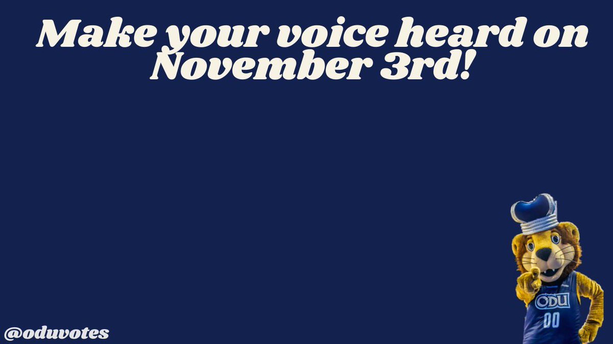 oduvotes's tweet image. Monarchs, encourage your peers to vote by downloading these Zoom backgrounds! #oduvotes