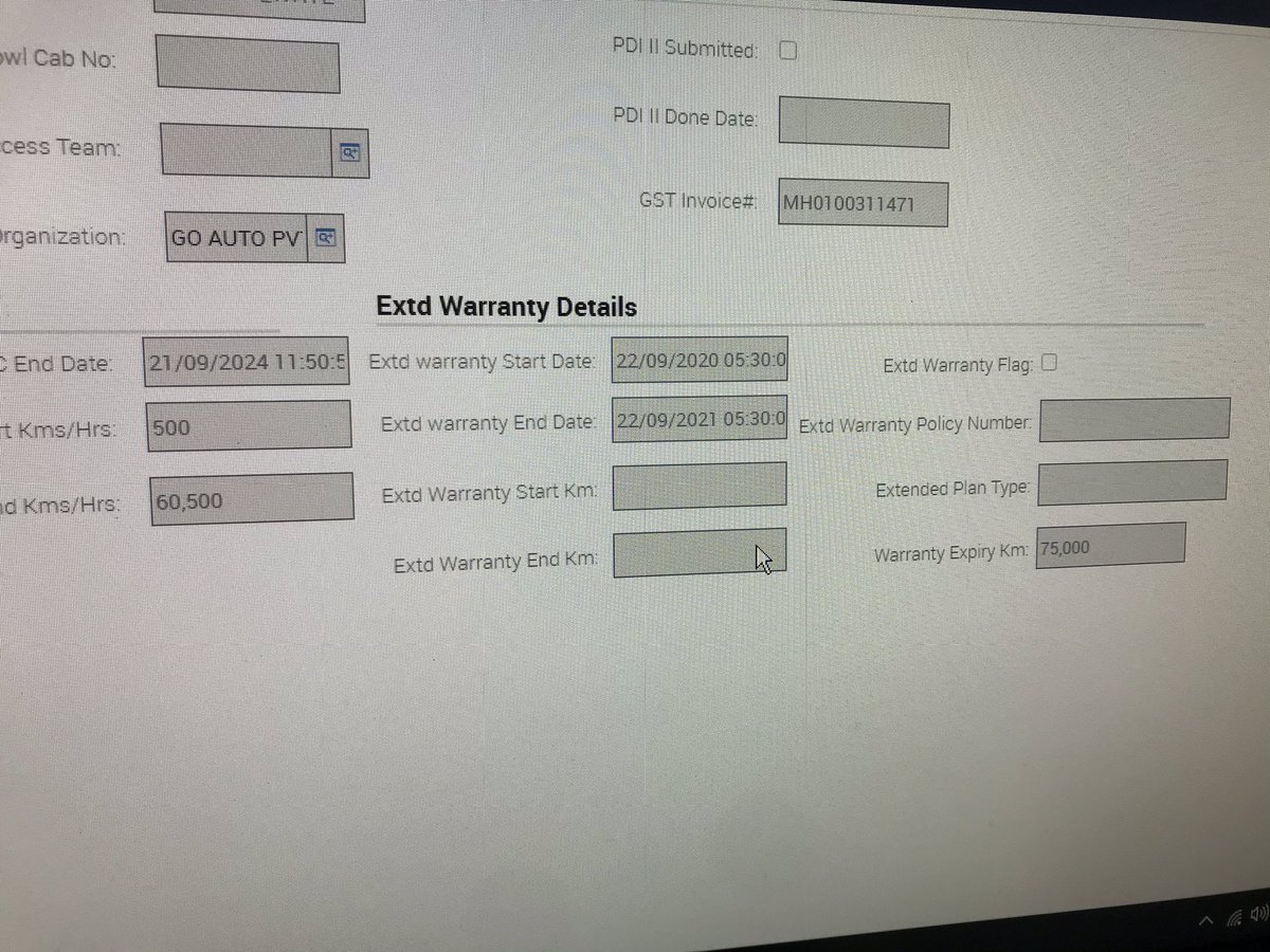 nitinrk7's tweet image. @TataMotors @TataCompanies - Pls help resolve issues. Purchased a vehicle on 21 September with extended warranty but not active in system . Vehicle with minor defects delivered. #notresolved Registration a number not recieved been over a month now