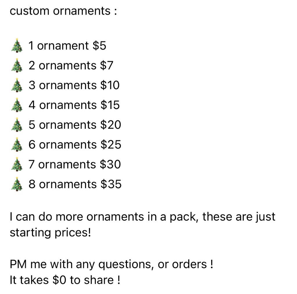 kaelynnrk's tweet photo. custom ornaments ! 
it takes $0 to share https://t.co/kdVeYCJxHF
