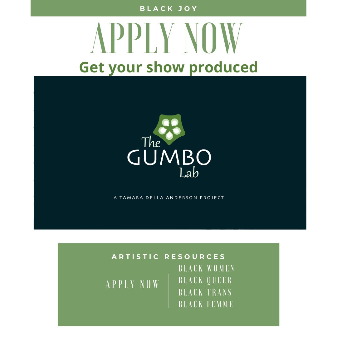 Juniper_Pro's tweet image. Gumbo lab a initiative with @Andersontamara and us Juniper! This will help provide resources to help with the production of the first show for many who wouldn’t have the opportunity! Apply now! Applications due November 10th!! #gumbolab #juniperproductions gumbolab.com