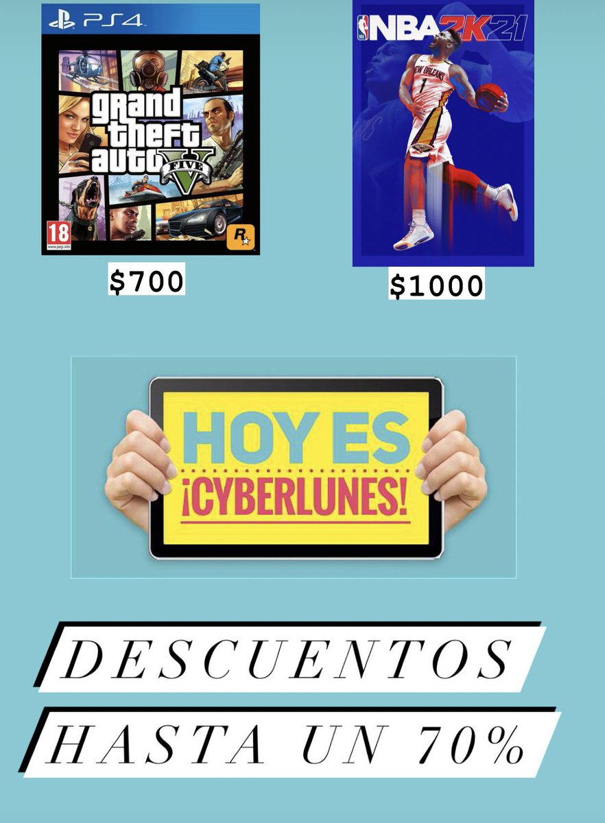 DigitalesPS4XBo's tweet photo. ‼️LLEGÓ CYBER LUNES A DIGITAL GAMES‼️ 

Consulta por tu juego 
PS Plus 
Netflix 
Spotify 

Y muchos más 😱😱 https://t.co/lwbkCSCXQX