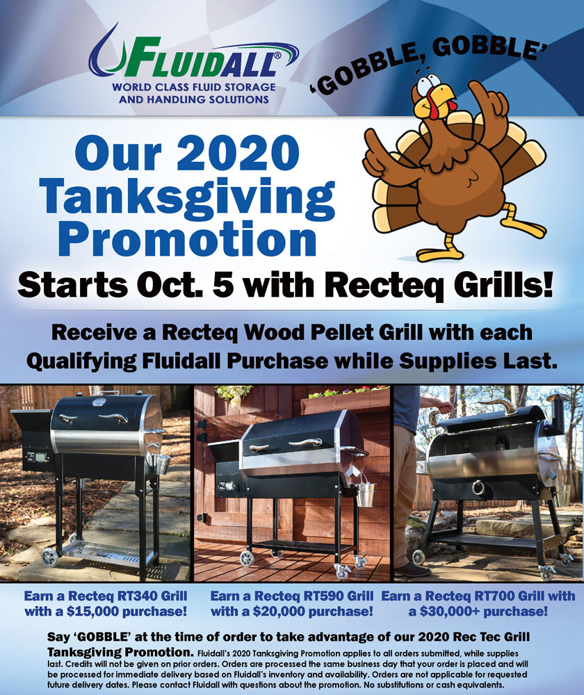 Fluidall_LLC's tweet photo. The warehouse is busy this morning staging another  qualifying #Tanksgiving PO for a recteq wood pellet grill!

Learn how you can qualify today by visiting https://t.co/u4v1GdjmvD ! 

#WeMakeItEasier #StorageTanks #PolyTank #HappyCustomer #RecTeq #Oil #DEF #Fuel #Gas #Diesel https://t.co/iQSVrfITJd