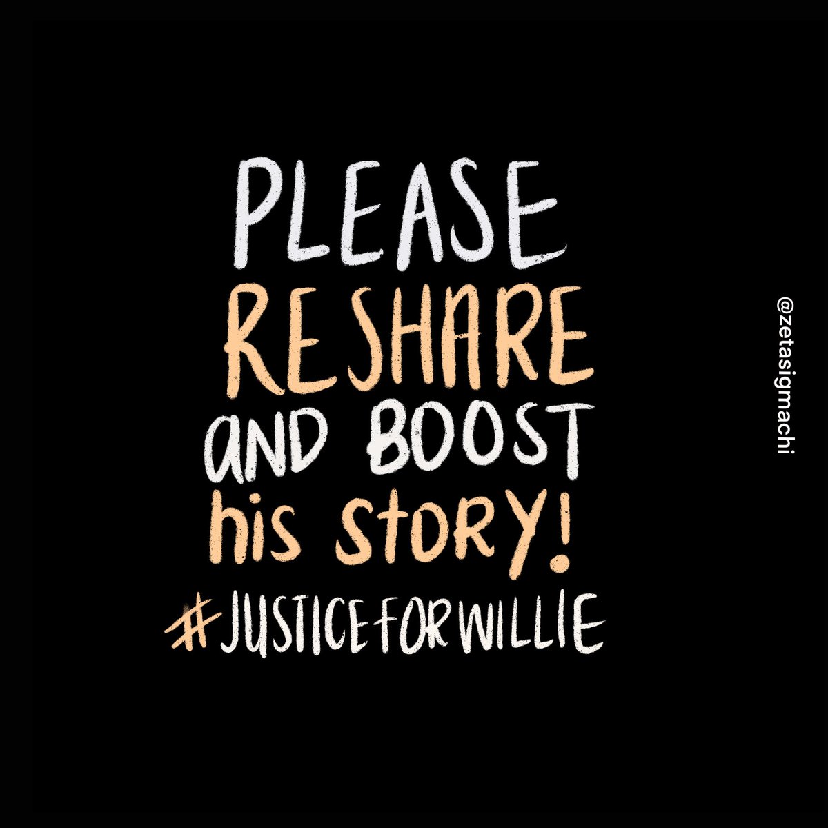 ZetaSigmaChi's tweet photo. PLEASE RETWEET/BOOST: The Brown family is seeking for the truth regarding why and how this happened to Willie.
 
➡️Please donate and stand in solidarity with the Brown family. 
https://t.co/MzkUkmc2iQ

#BLACKLIVESMATTER 
#JUSTICEFORWILLIE https://t.co/COHhlRFafr