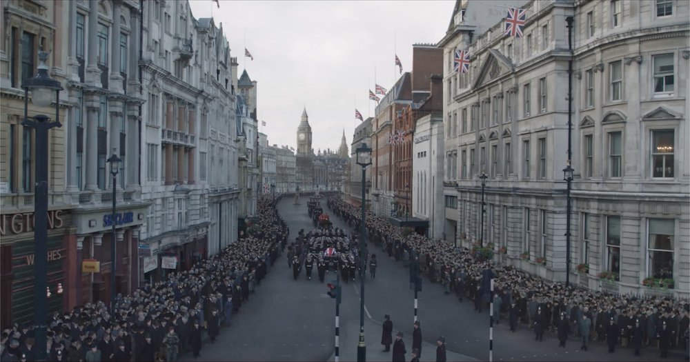 unionvfx's tweet photo. Delighted to share a #VFX breakdown reel of our work on @TheCrownNetflix S3 that included recreating Winston Churchill's historic state funeral.
#crowd #invisibleeffects #environments
https://t.co/UbEBgo9JVL https://t.co/21RSEGmX7r