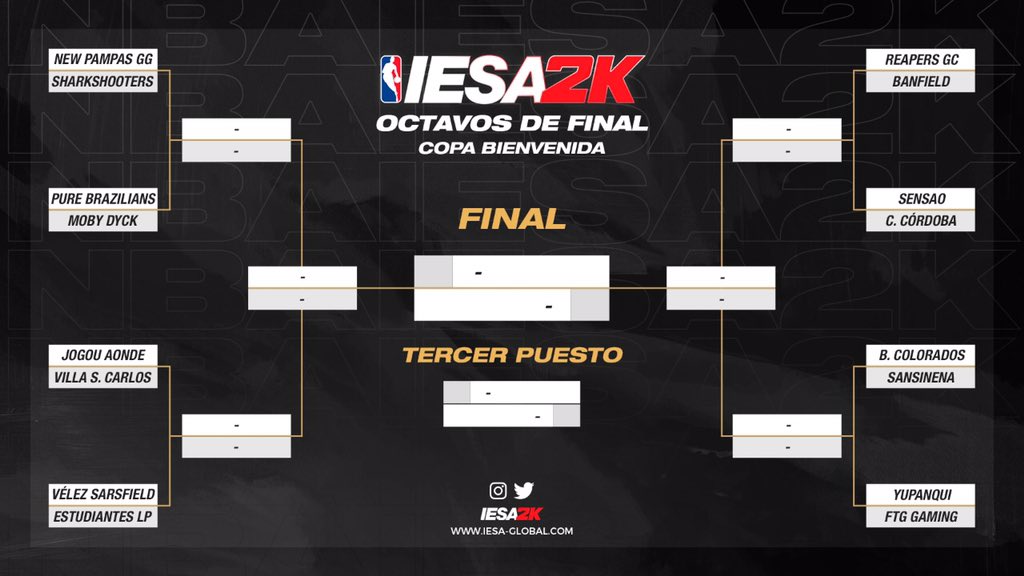 IESA2K's tweet photo. #Playoffs 🔥

Se definieron los cruces de Octavos de Final de la Copa Bienvenida 🏆 

Esta noche tendremos transmisión de una de las series en formato bo3, seguinos en nuestras redes para no perderte nada 🙌🏼 https://t.co/IaRgtwnwdV