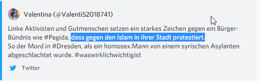 SvenIsHell's tweet photo. Okay, es sind Unbreaking News, aber hier zeigt ein #Pegida-Fan mal wieder, worum es eigentlich geht.
Das wissen wir ja (nicht erst) seit der Ära #Festerling.
Ich sage: Gegen JEDEN religiösen Fundamentalismus.
#nopegidaDD #dd2610 #nofundis https://t.co/UFUvkMAd2T