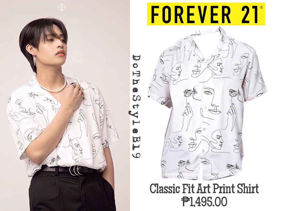[201027 - <a href="/keun16308352/">FJS.</a> - @/SB19Official SNS Update 'New Profile Photos' (outfit)] Wearing Classic Fit Art Print in Cream/Black by the brand Forever 21.

REQUEST <a href="/SB19Official/">SB19 Official</a> <a href="/MTV/">MTV</a> #FridayLivestream
#SB19CLOSET