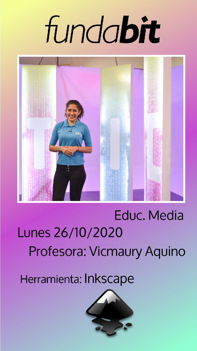 Hoy #26Oct en el programa #CadaFamiliaUnaEscuela dirigido a Educ Media, la Prof. Vicmaury Aquino nos mostrará sobre el disfrute de la creación artística en los distintos elementos de expresión humana a través de la herramienta Inkcape.

👉 A las 2pm

¡No te lo pierdas! 😉