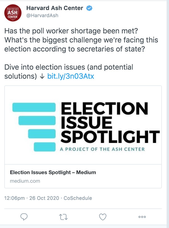(Ugh,  @HarvardAsh deleted the above quoted tweet. It linked to a landing page that then went to:  https://medium.com/election-issues-spotlight/poll-workers-on-election-day-a-crisis-overcome-f712f958ad38)