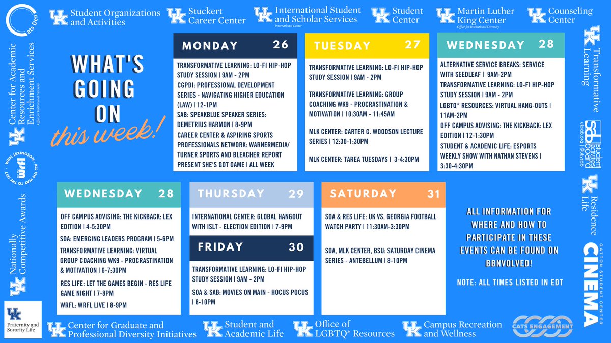 UKGetInvolved's tweet photo. What are you doing to get #WildlyInvolved this week? Here are a few opportunities! 😺 https://t.co/3vYBqkWCGy