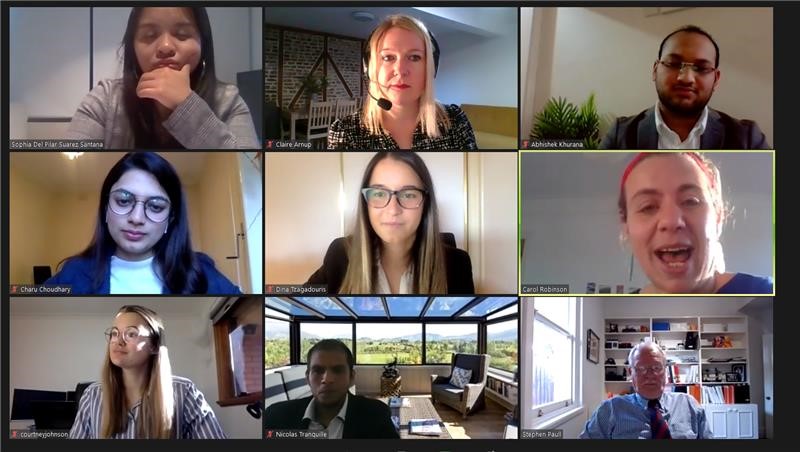 uea_iss's tweet photo. The 2020 @uniofeastanglia @NorwichBSchool and @Deakin Work Integrated Learning Programme has begun!

20 Deakin students will work in groups, over the next two weeks, to provide consultancy to live Norfolk clients. 

#WIL #UEA #Deakin #virtualexchange #weareinternational https://t.co/b1Ek6teYH2
