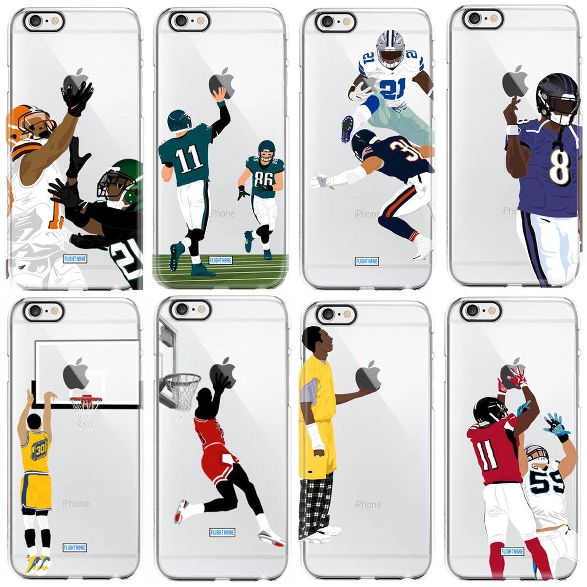 Upgrade your iPhone with some 🔥 

Over 50 designs available in all iPhone models 🏈🏀
