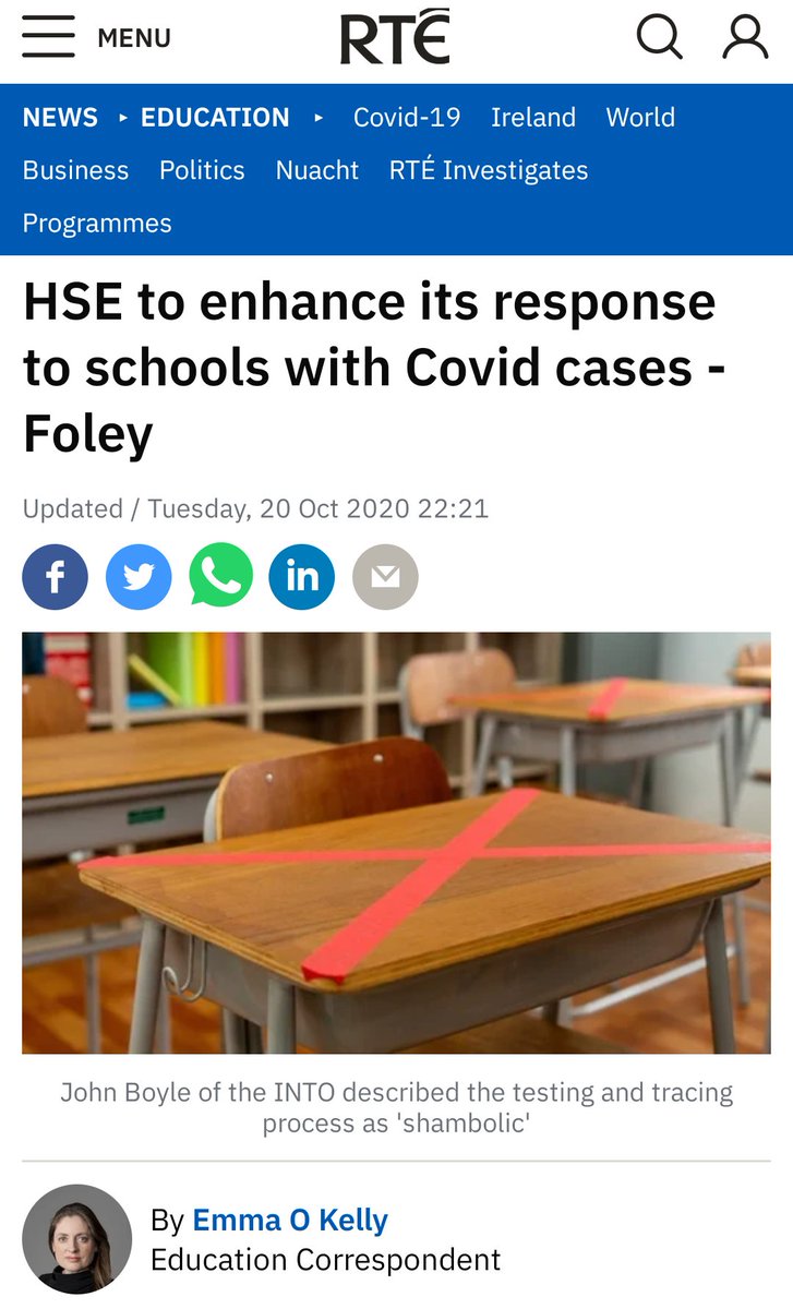 Everyone wants schools open- teachers/SNAs included! They need *safe* environments-benefitting children too:-smaller class size-retaining teacher nos-rapid testing/results for all in C19+ classrooms-effective PPE etc.  @NormaFoleyTD1&  @DonnellyStephen follow through10/11
