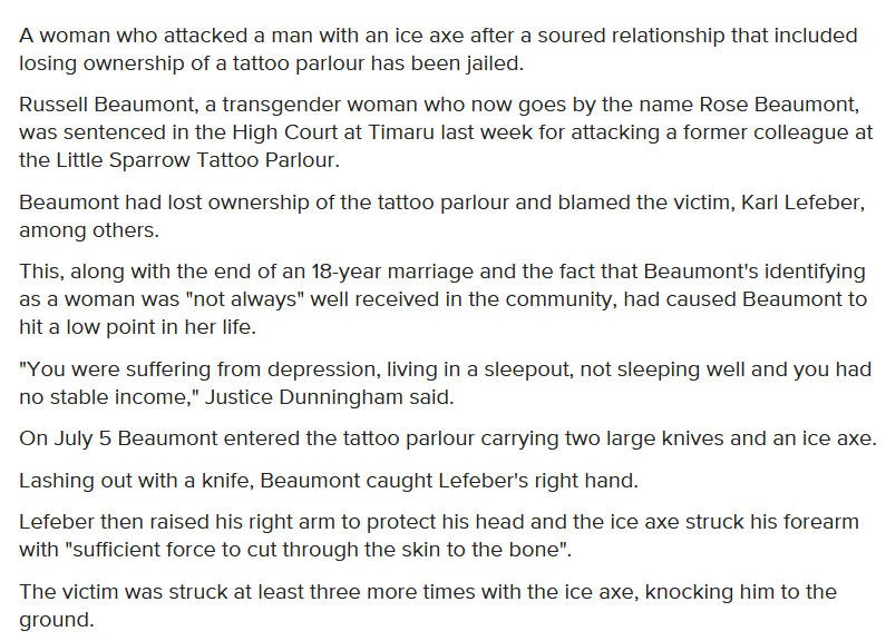 Etiquette tips:It's fine to use "woman" to refer to males committing murder & arson, attacking people with pickaxes & hammers or enjoying images of child rape.But don't use "woman" for females menstruating, being pregnant, giving birth, or breastfeeding; that's transphobic.