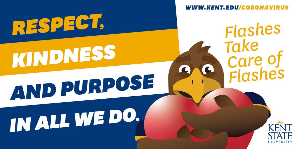 KentStateSSP's tweet image. Happy Monday, Golden Flashes! As a reminder, one way Flashes take care of Flashes is by following the Flashes Safe Seven principles! 

Learn more: kent.edu/coronavirus