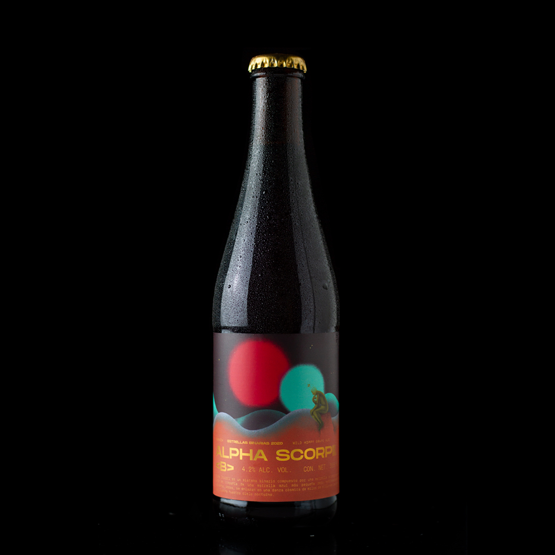 PrincipiaCraft's tweet photo. Alpha Scorpii B es el resultado de combinar mostos de malta de cebada y uva Cabernet Suavignon de Freixenet®️, con lúpulos Sabro, Motueka, Galaxy y Simcoe. https://t.co/cUZ7T1CaZH
