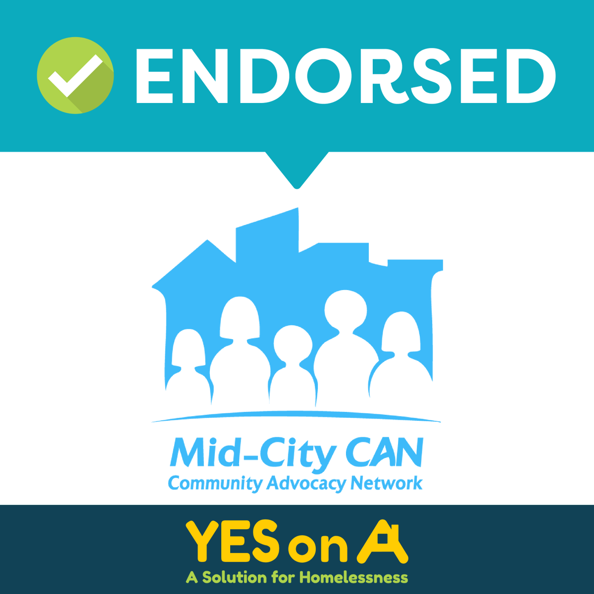 Thank you <a href="/midcitycan/">Mid-City CAN</a> for your support of YES on Measure A! Mid-City CAN has done amazing work in the Mid-City area for over 30 years and we are so appreciative of their support.