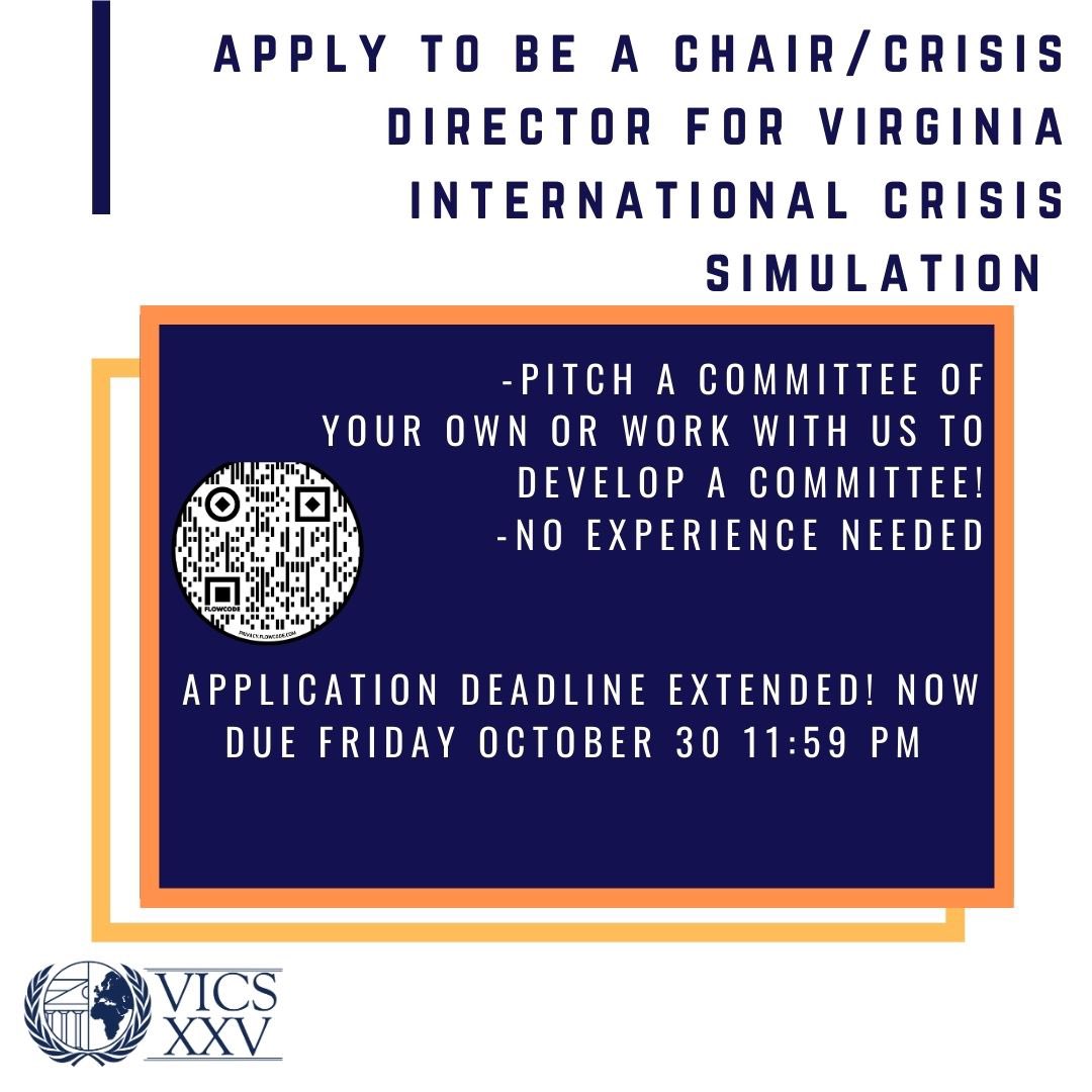IRO_VICS's tweet photo. VICS chair/CD application deadline extended to this Friday! apply at https://t.co/NzNxcbzeqi https://t.co/WGyhAVmV2N