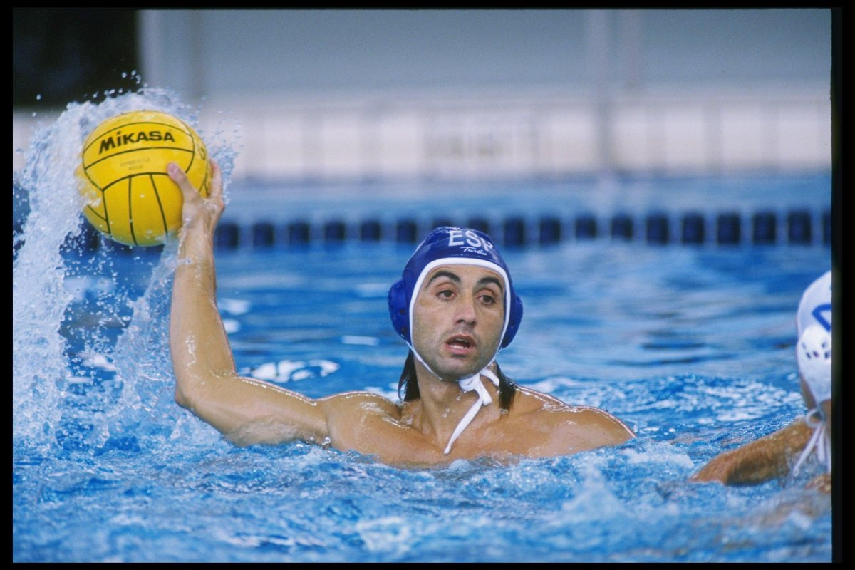 Olympics's tweet photo. Happy Birthday to water polo 🤽‍♂️ legend Manuel Estiarte 🇪🇸! 

6️⃣ Six-time Olympian.
🥈🥇 Silver and gold medallist. 
🏐 127 goals scored at the Olympic Games.

#StrongerTogether
@fina1908 @COE_es https://t.co/1opoSER6PV